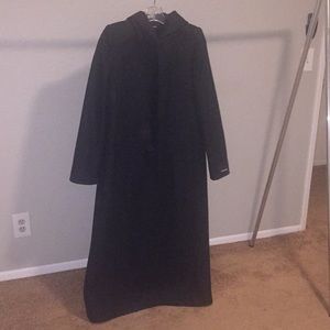 Full length hooded coat
